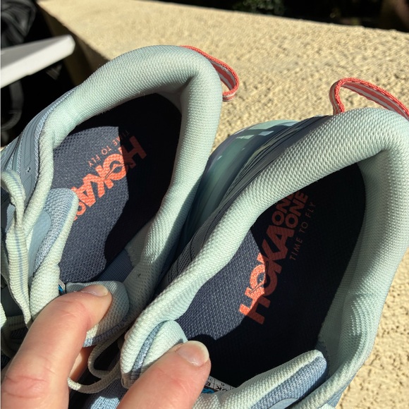 Hoka Women's Bondi 7 Road Running Shoes size 7.5 wide Blue Fog/Blue Glass - Picture 11 of 14
